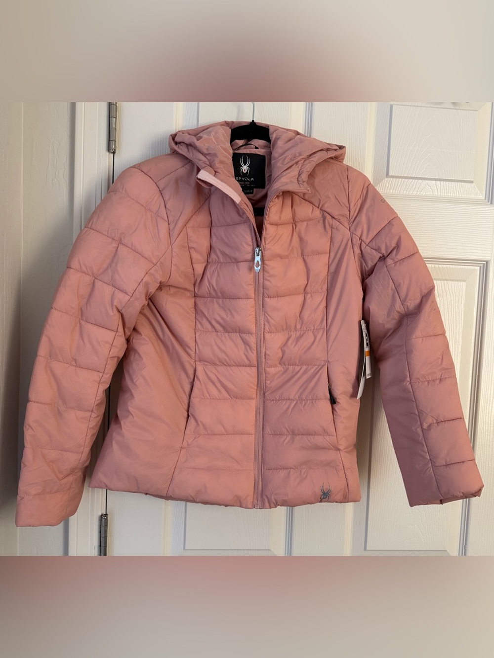 NWT Spyder Women’s Clara Short Puffer Jacket Misty Rose Pink S